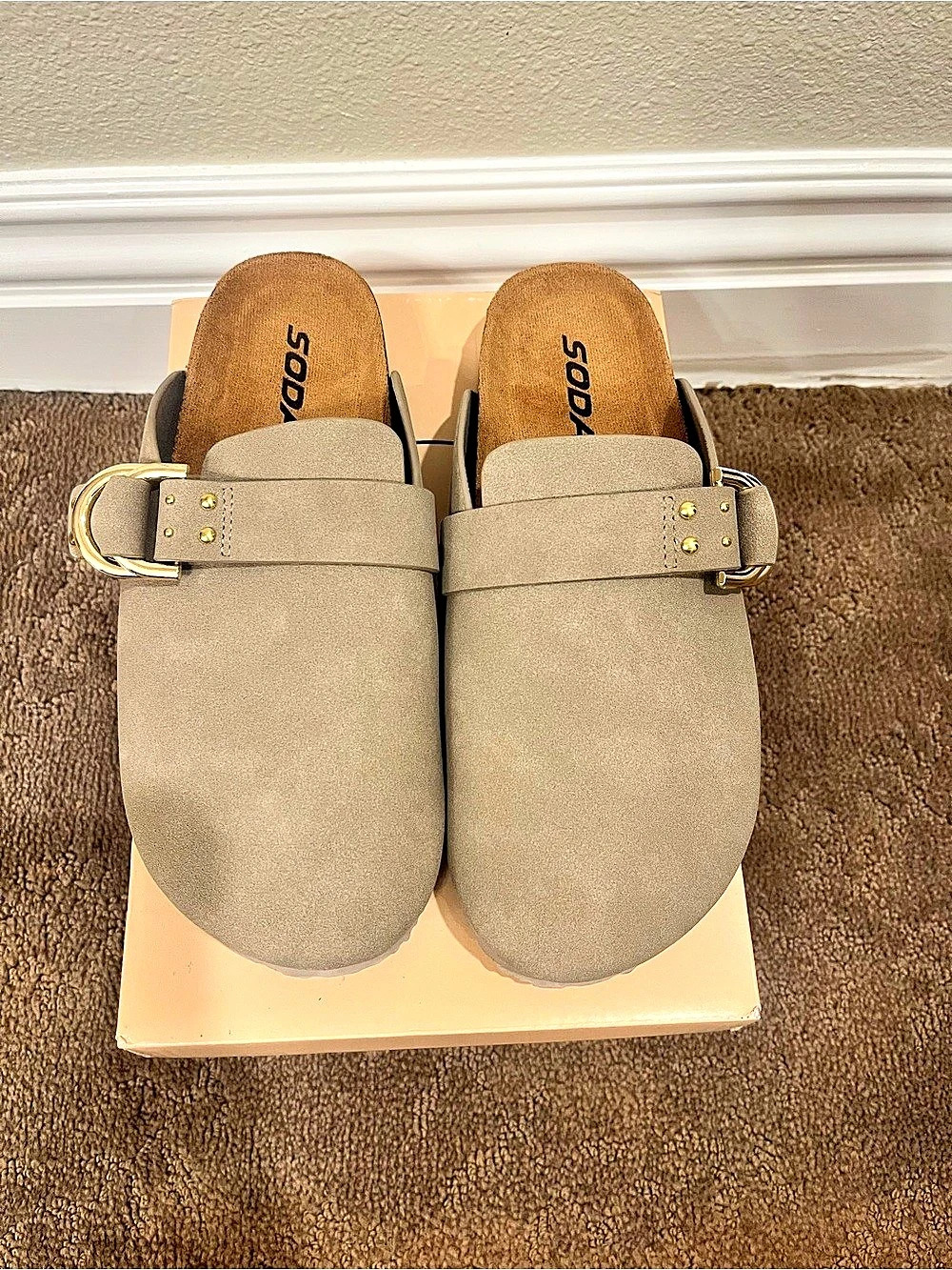 Soda Clay Shoes Mules US 7